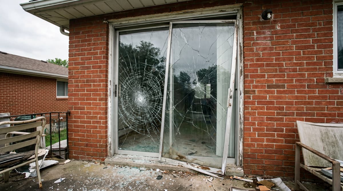 Patio Door Replacement - Before